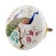 Peacock Scenery Flat Ceramic Cabinet Knobs